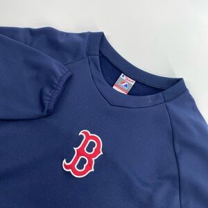 Boston Red Sox Pullover Mens XXL Blue Majestic Therma Base MLB Baseball VINTAGE
